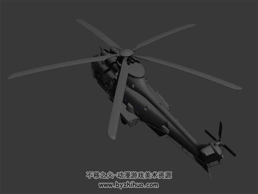 高精模 运输直升机  3D模型