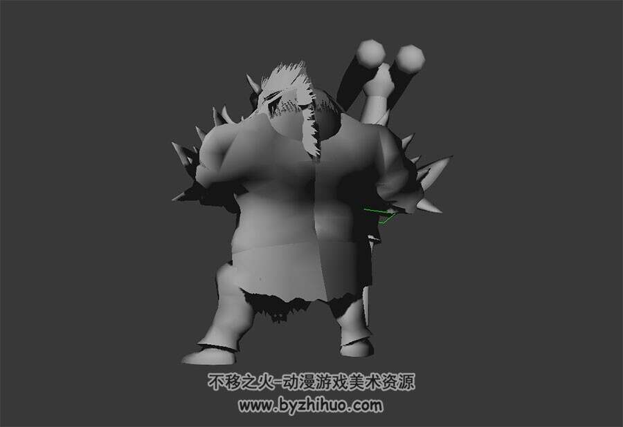 山猪成精 妖怪 3D模型 有绑定和攻击动作