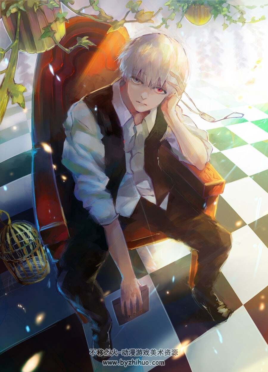 金木研 动漫同人 插画壁纸分享 21P
