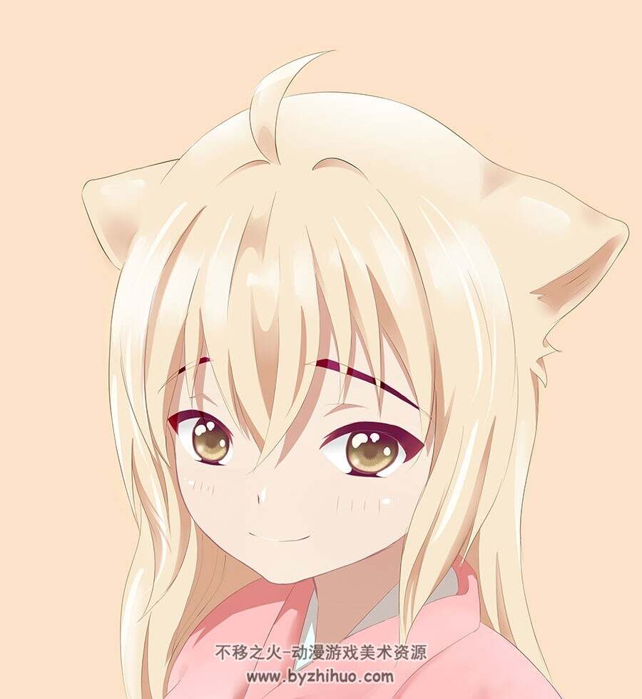 黄毛狐娘/柚 萌萌哒~插画头像美图分享 59P