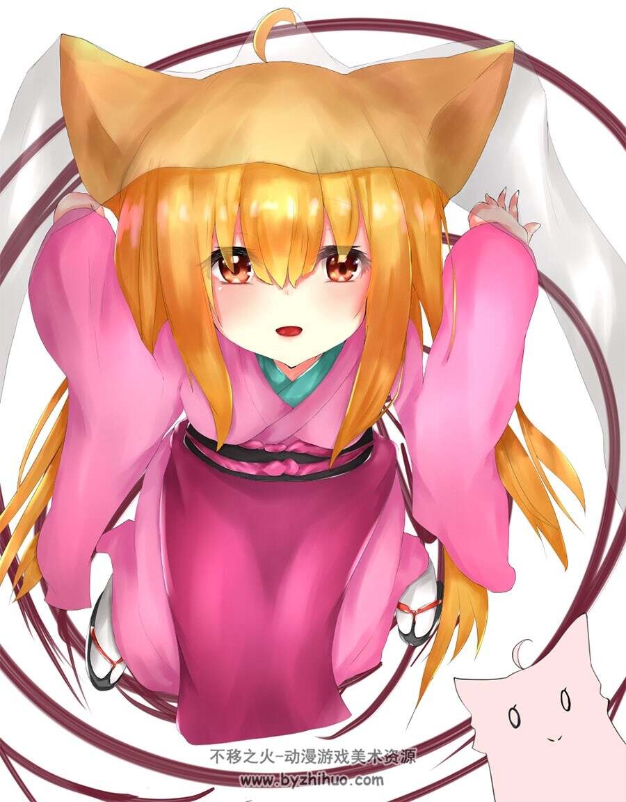 黄毛狐娘/柚 萌萌哒~插画头像美图分享 59P