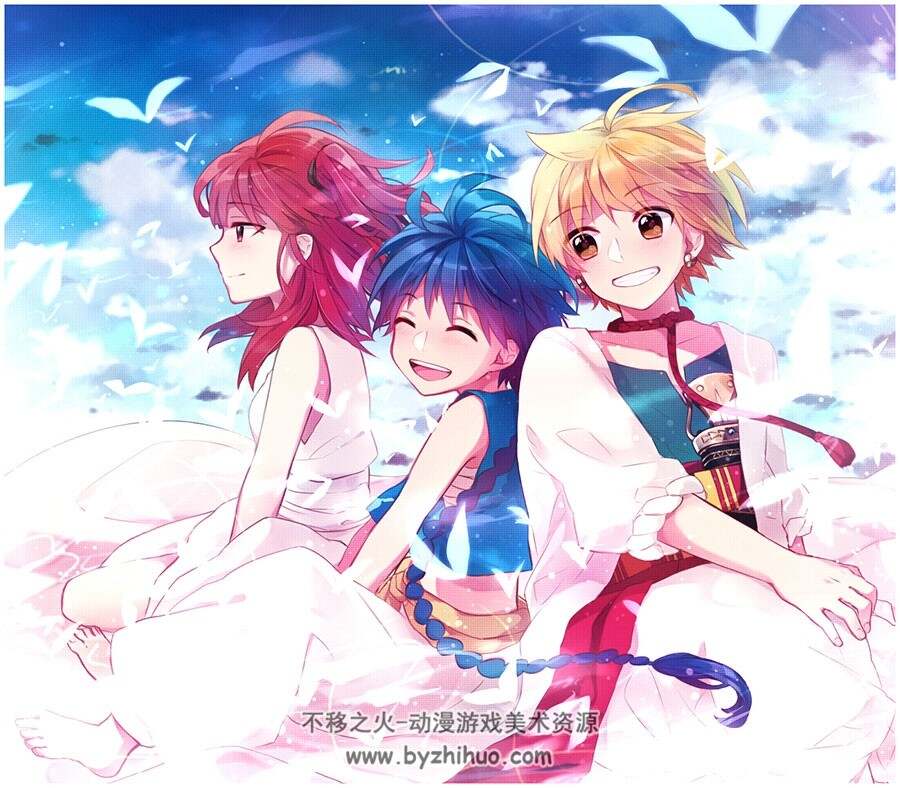 魔笛magi 摩尔迦娜モルジアナ 插画壁纸分享 57p