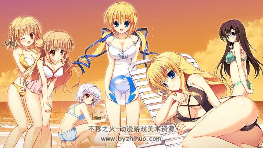 真夏の夜の雪物語 插画壁纸图包 34P