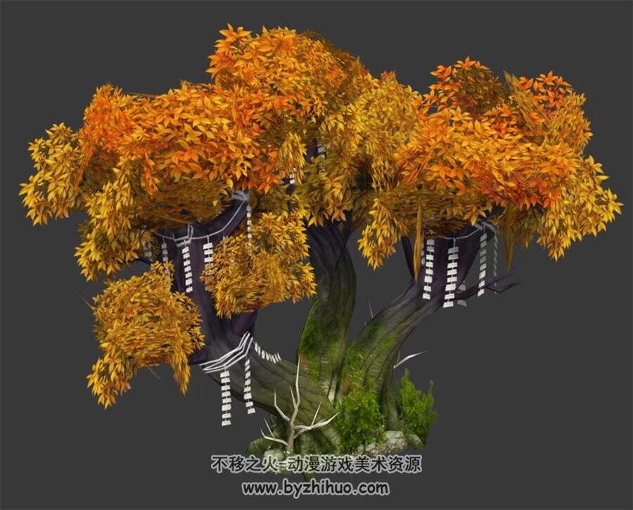 秋叶古树 Max模型