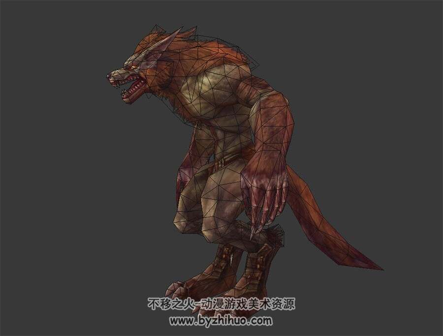 怪兽 红毛狼人 3D模型
