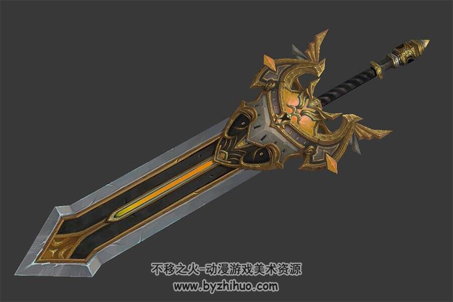 黄金巨剑 FBX模型