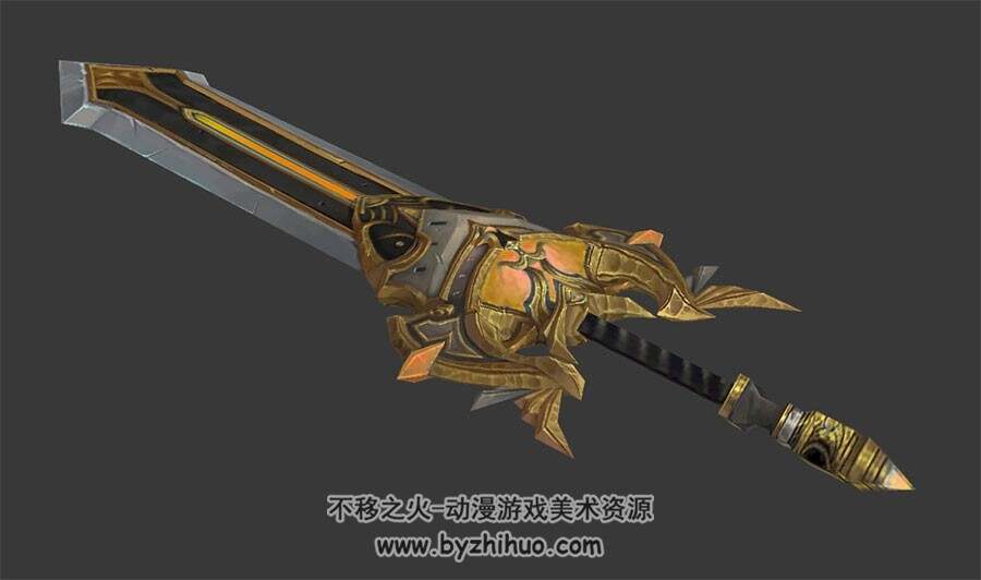 黄金巨剑 FBX模型
