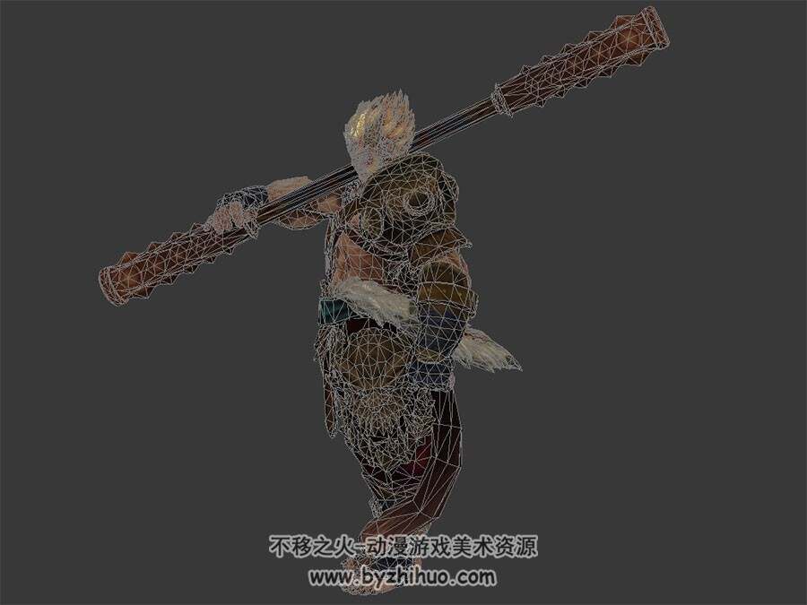 神之浩劫 孙悟空 齐天大圣 3D模型 有绑定