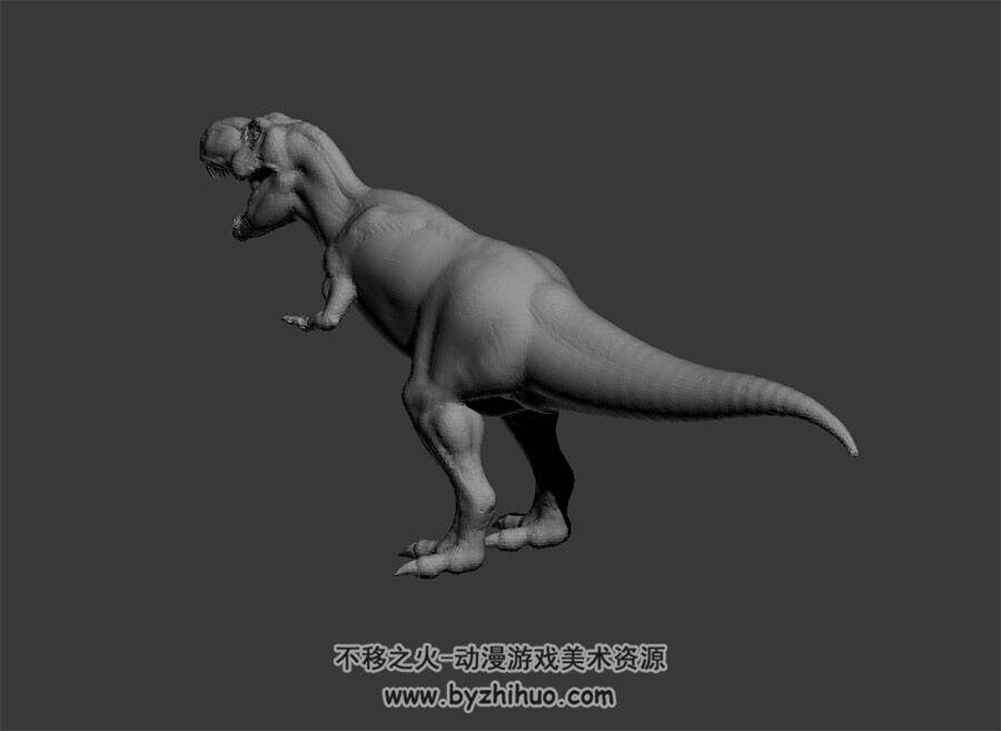 逼真的食肉恐龙 3D模型 有绑定