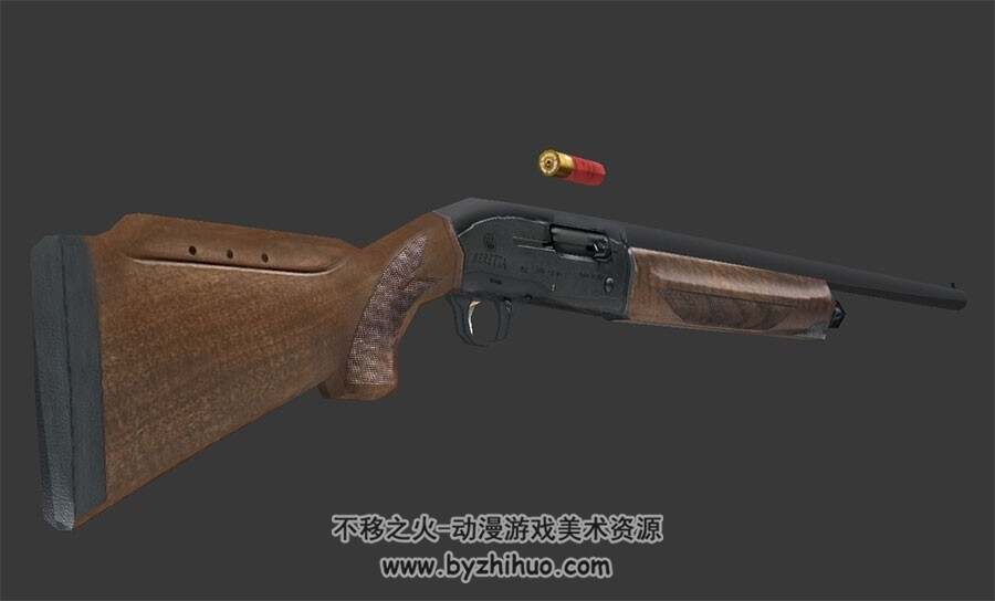 复古感猎枪 Max模型