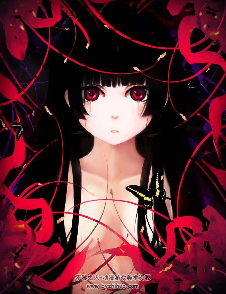 地狱少女 宵伽 角色插画美图分享 130P