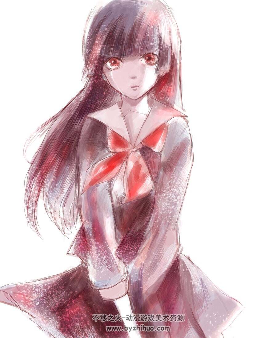 地狱少女 宵伽 角色插画美图分享 130P