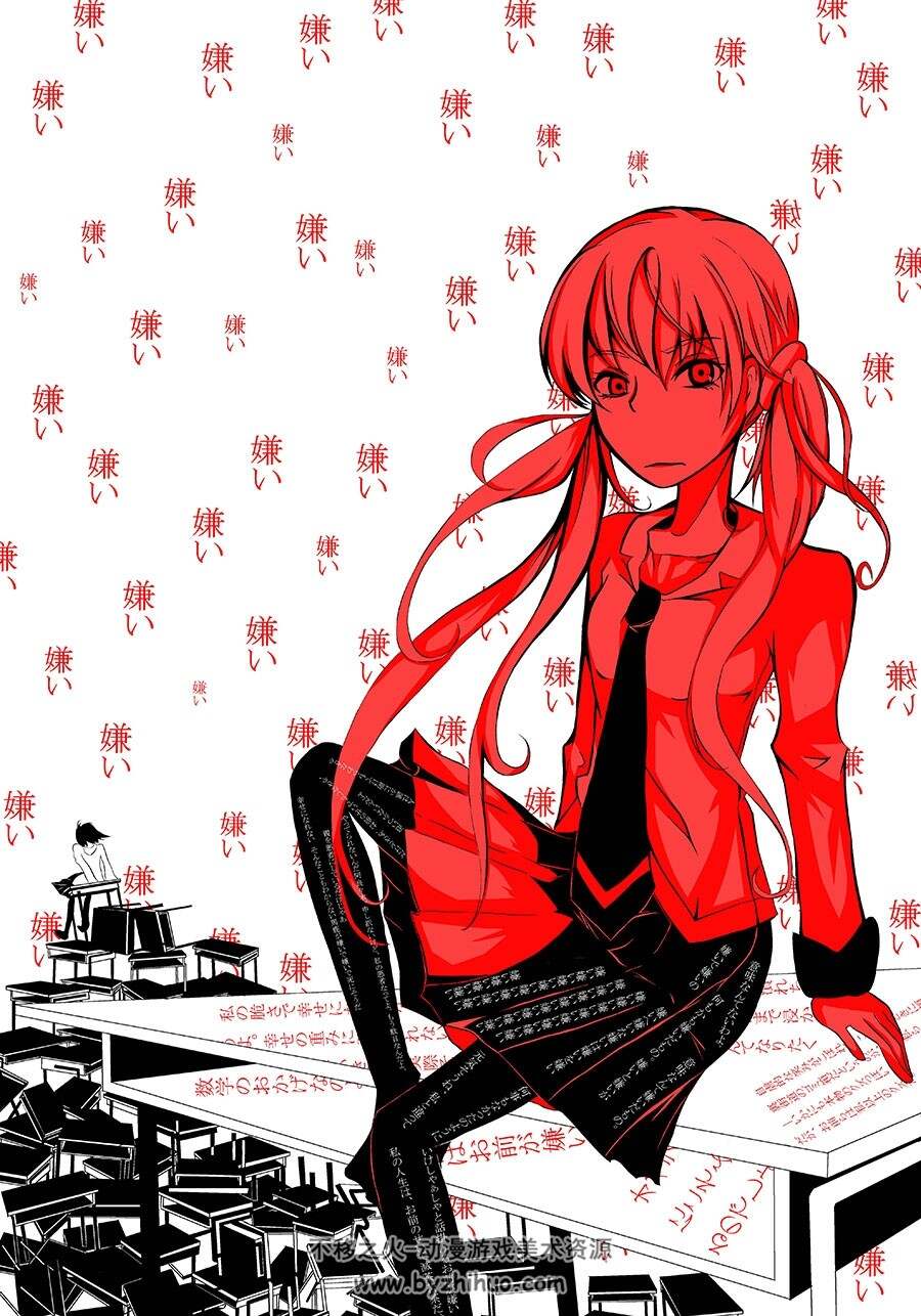 终物语 插画壁纸图包分享 142P