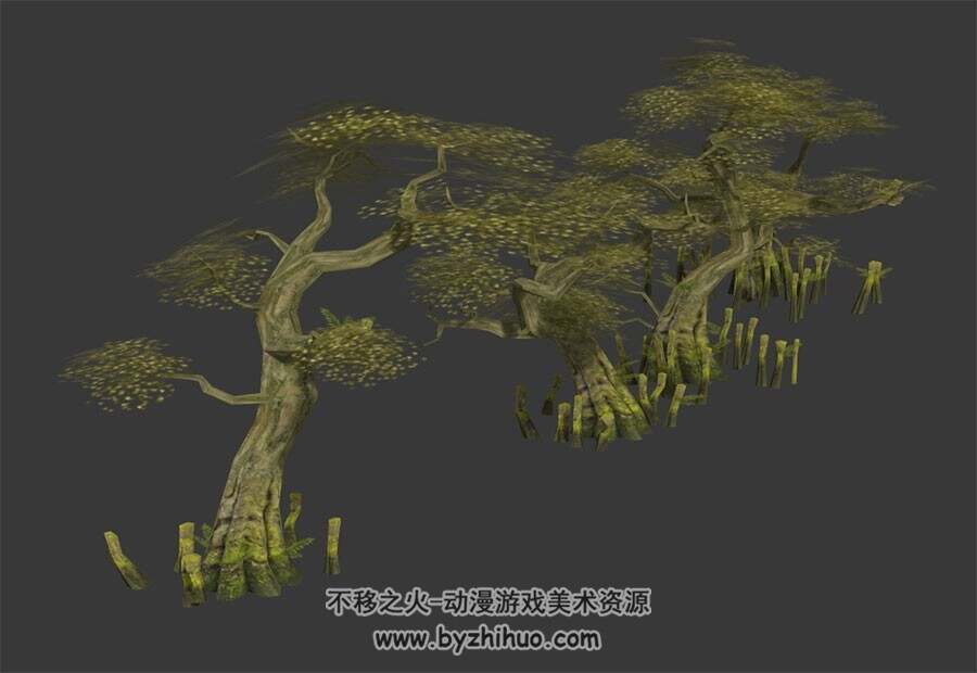 枯叶树木林 Max模型