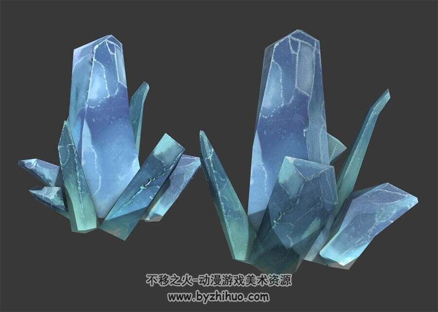 冰晶 冰矿 Max模型