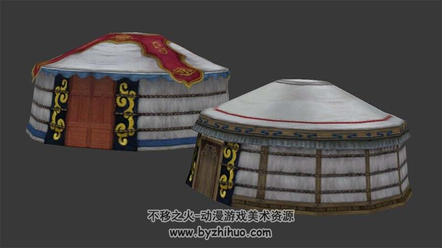 蒙古包帐篷 Max模型