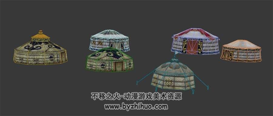 蒙古包帐篷 Max模型