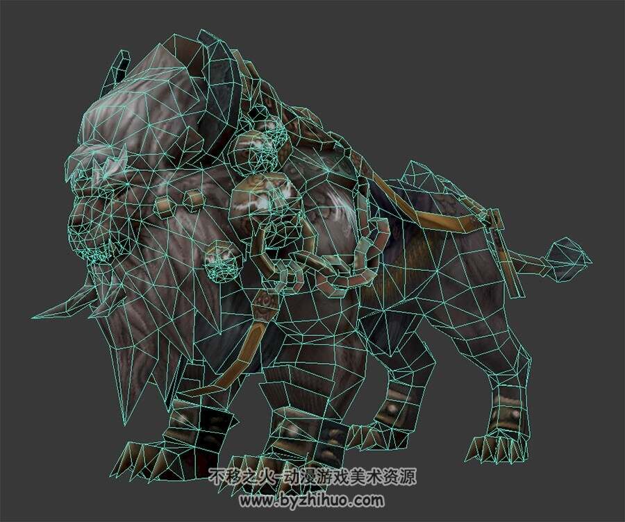 幽冥坐骑狮 3D模型