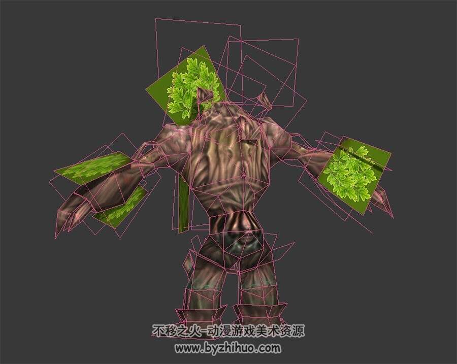 树人怪物 3D模型 有绑定和全套动作