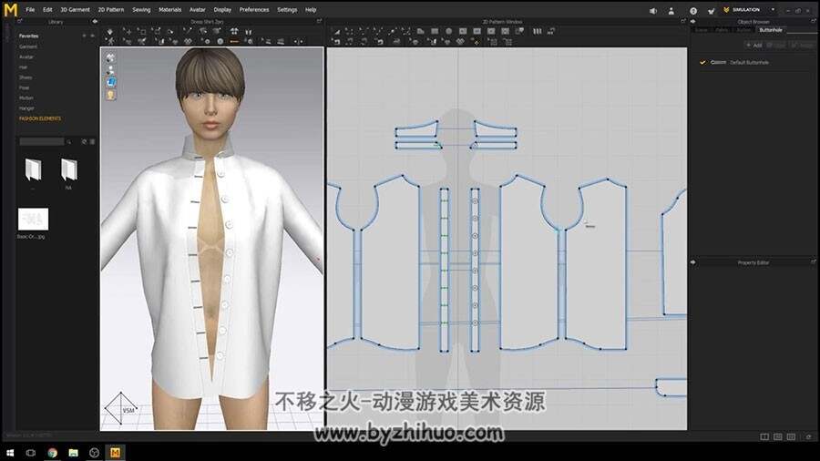 Marvelous Designer 3D衬衫服饰 制作视频教程