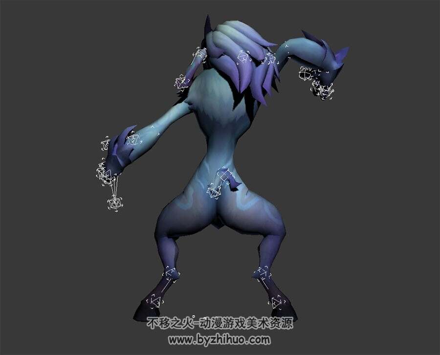LOL 英雄联盟 千珏 3D模型 有绑定和动作