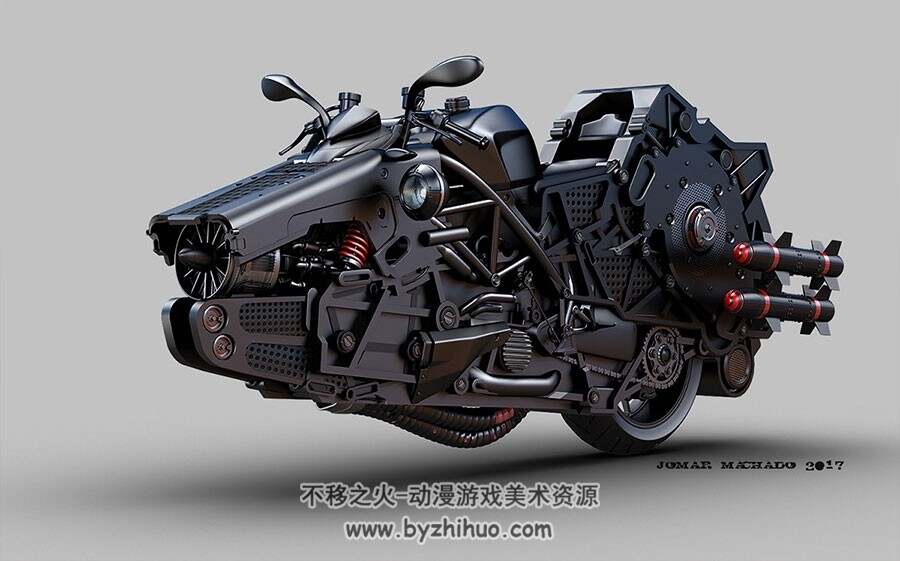 超酷 Jomar Machado  科技汽车载具3D作品图集参考 626P