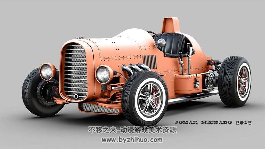 超酷 Jomar Machado  科技汽车载具3D作品图集参考 626P