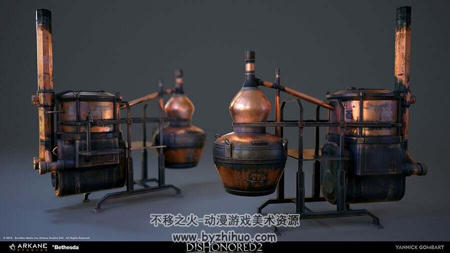 DISHONORED 2 生物物件等3D渲染图集分享 278P