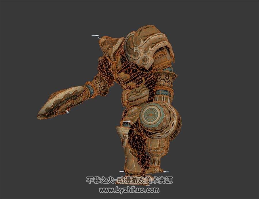 机械铠甲机器人 3D模型 有绑定和动作