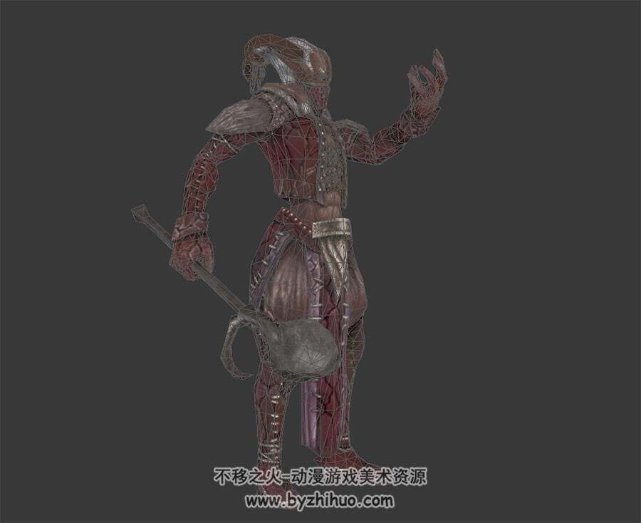 羊角怪人 3D模型 有绑定和全套动作