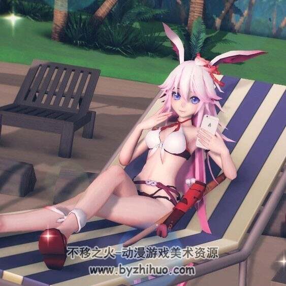 超萌泳装萝莉 MMD模型