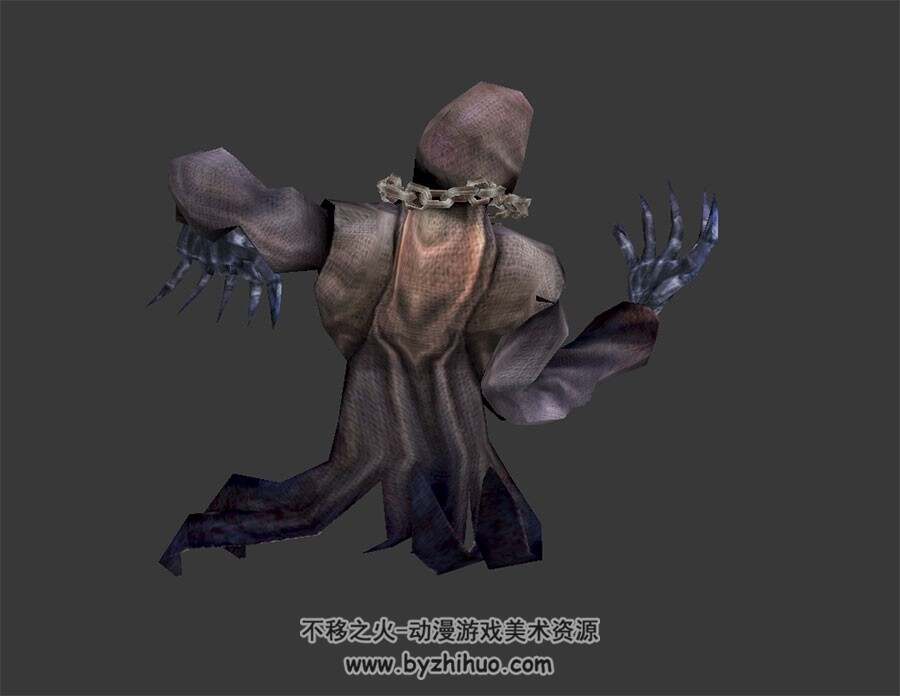 恶魔幽灵 3D模型 有绑定和动作