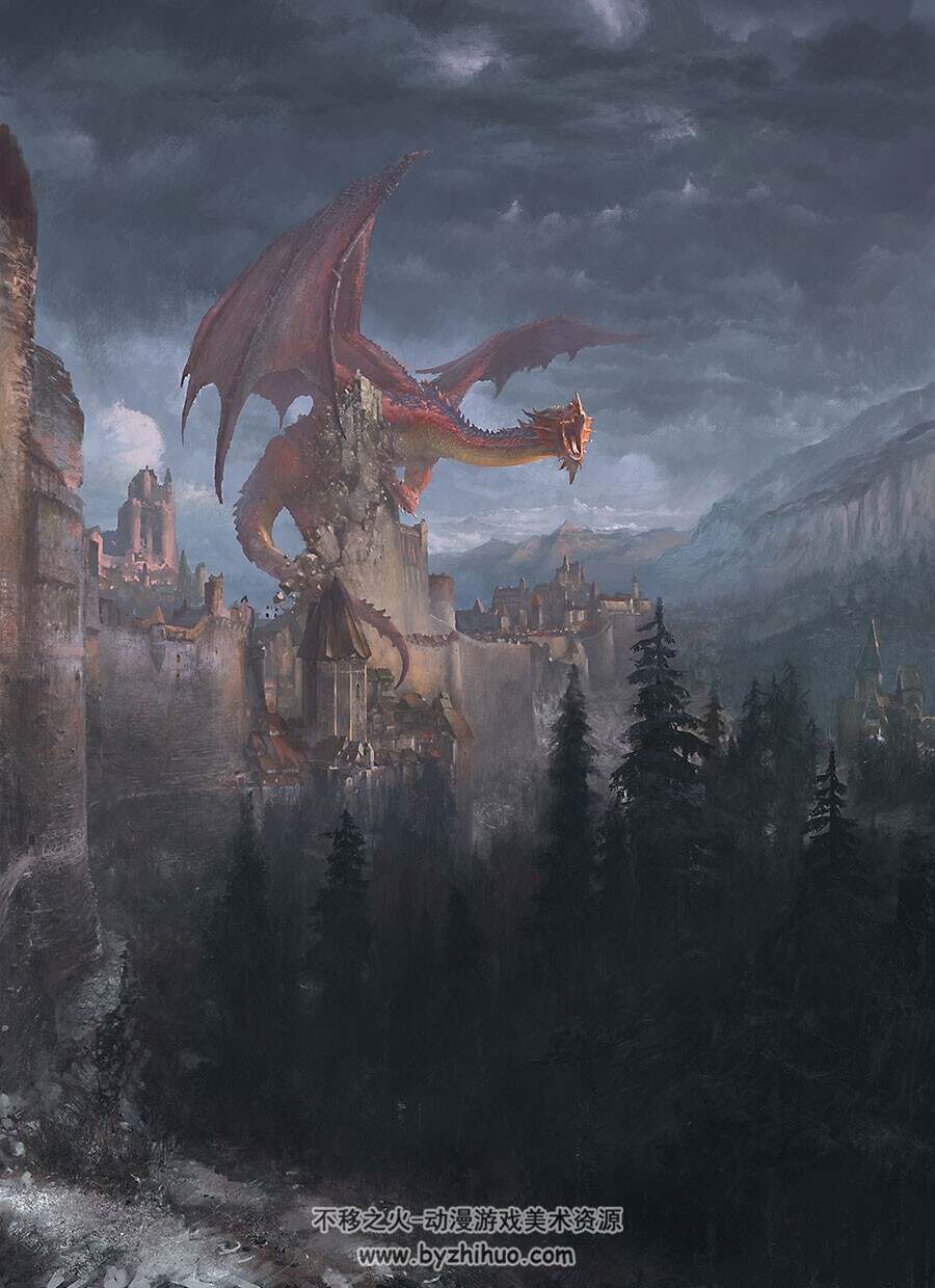 奇幻科幻类场景原画分享 免费参考 335P