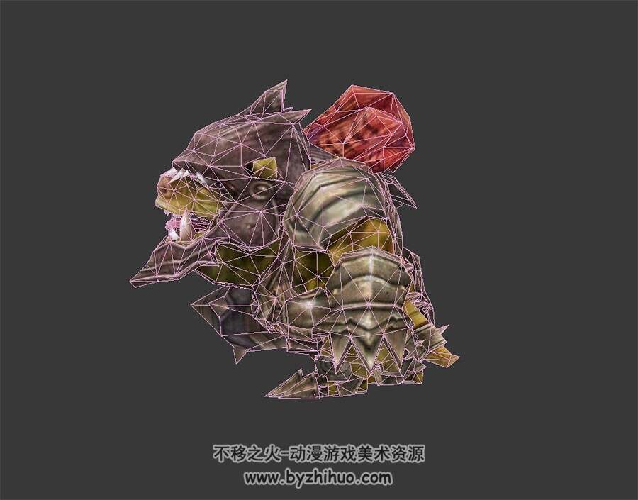 地精矮人士兵 3D模型 有绑定和全套动作