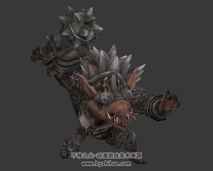 老鼠怪小兵 3D模型 有绑定和全套动作
