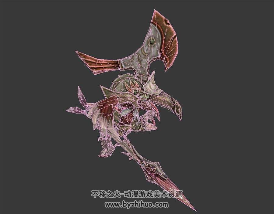 铠甲 鸟战士 3D模型 有绑定和全套动作