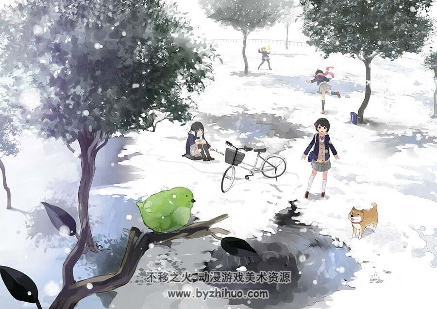 小清新和风插画图集分享 2091P