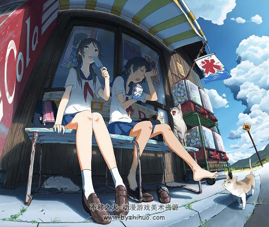 小清新和风插画图集分享 2091P