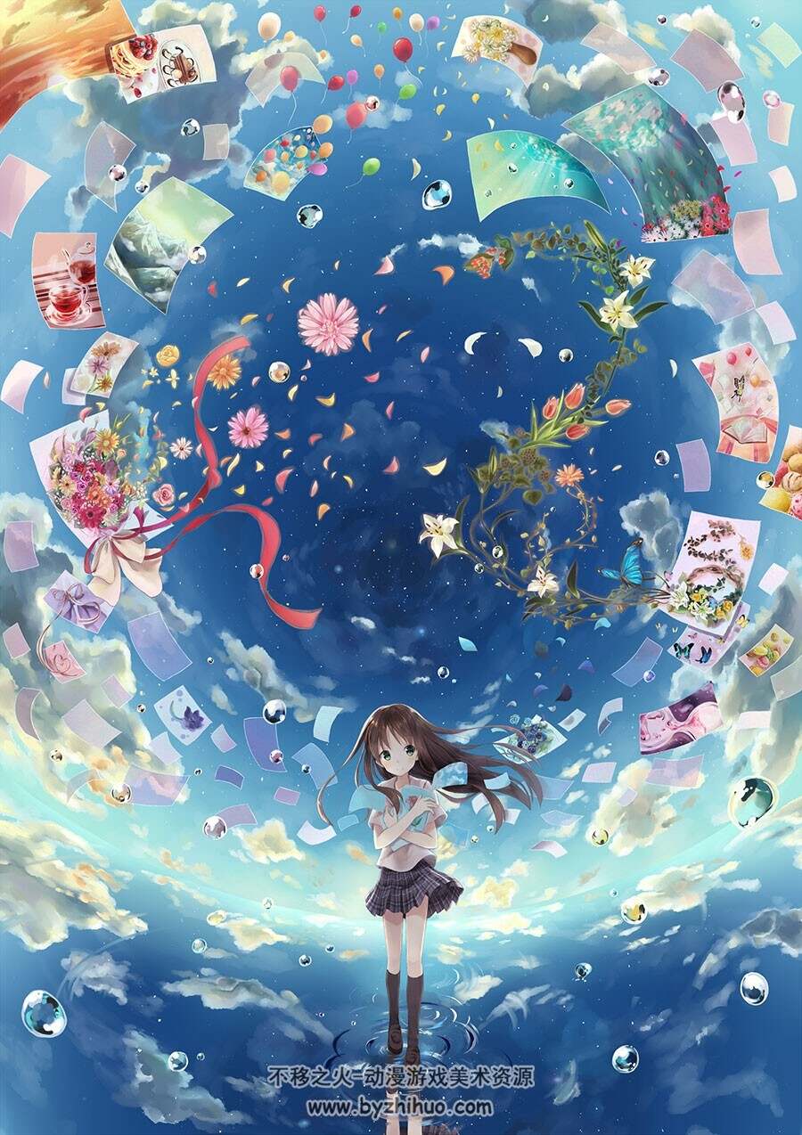 小清新和风插画图集分享 2091p