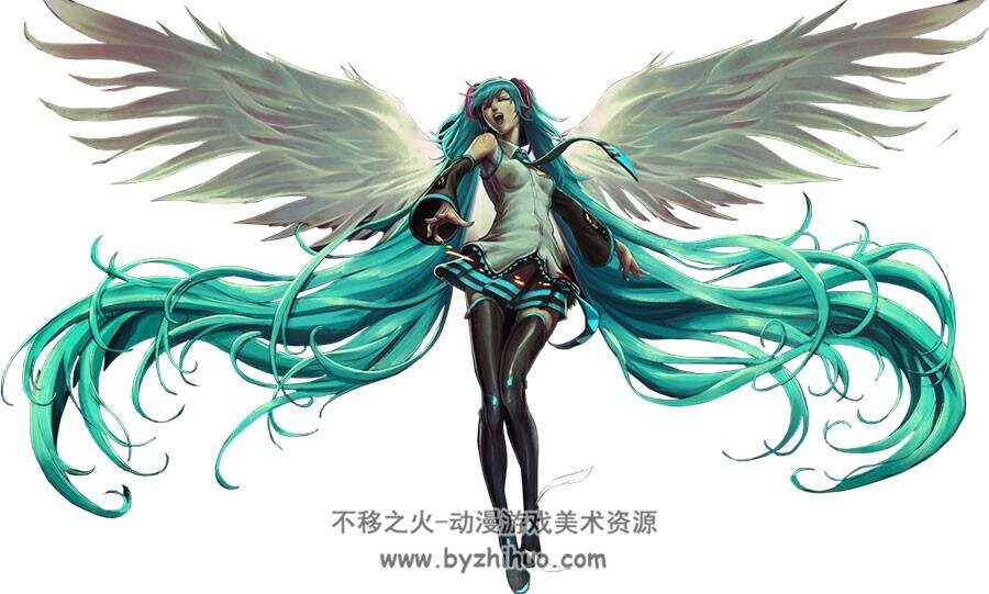 初音未来 100P插画美图分享