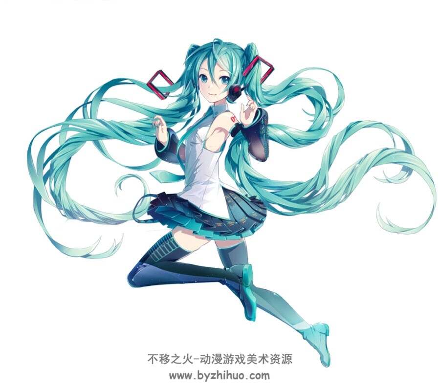 初音未来 100P插画美图分享