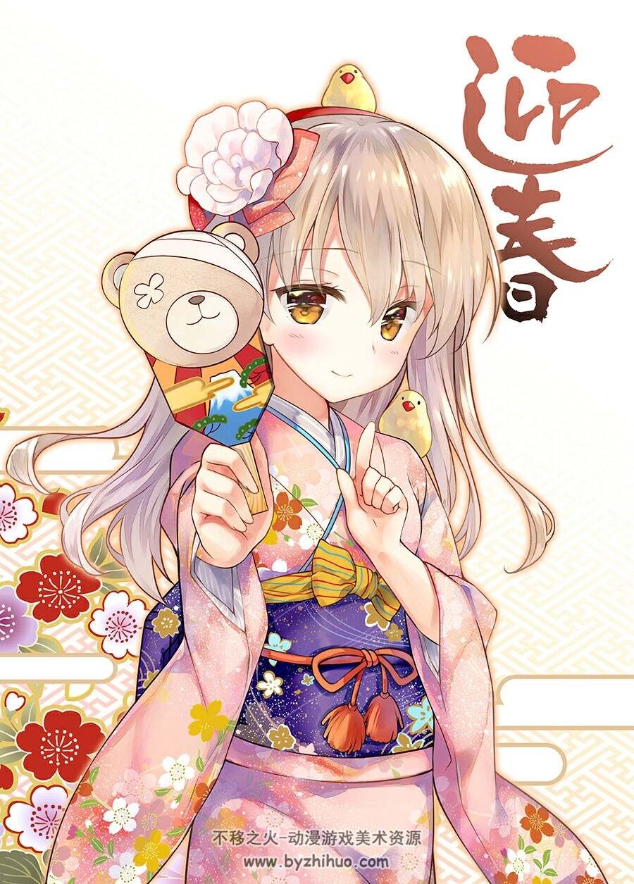 和风古典装 女孩插画壁纸图集分享 4140P