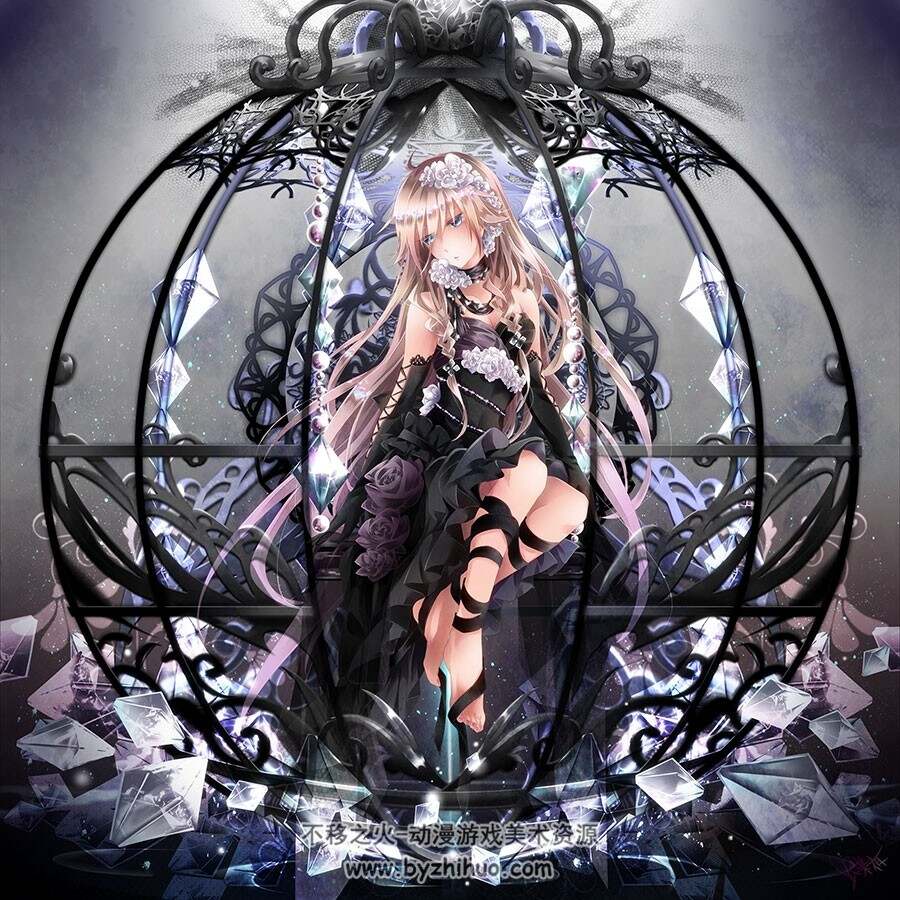 黑裙系列 插画美图分享 271P