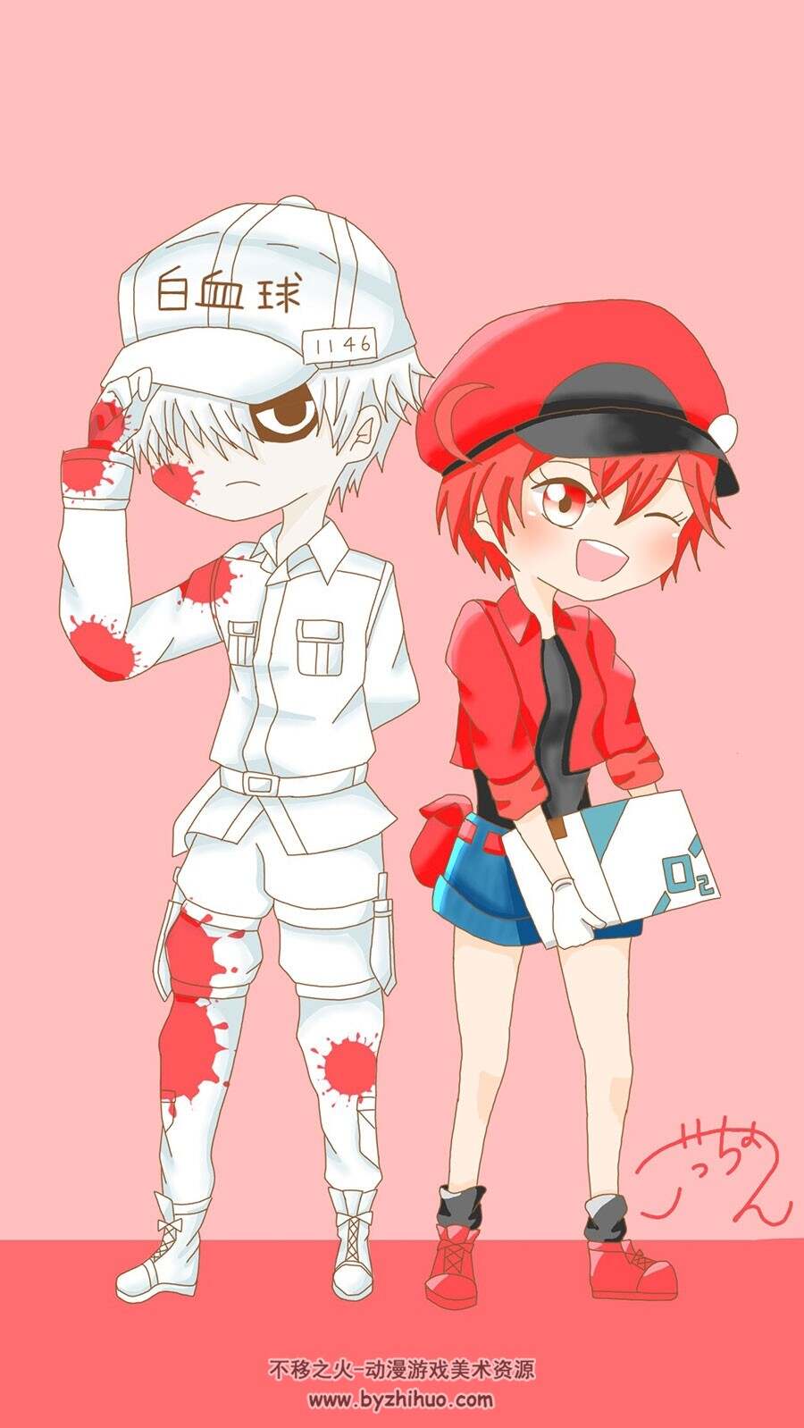 工作细胞 插画壁纸美图分享包 2333P