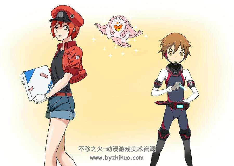 工作细胞 插画壁纸美图分享包 2333P