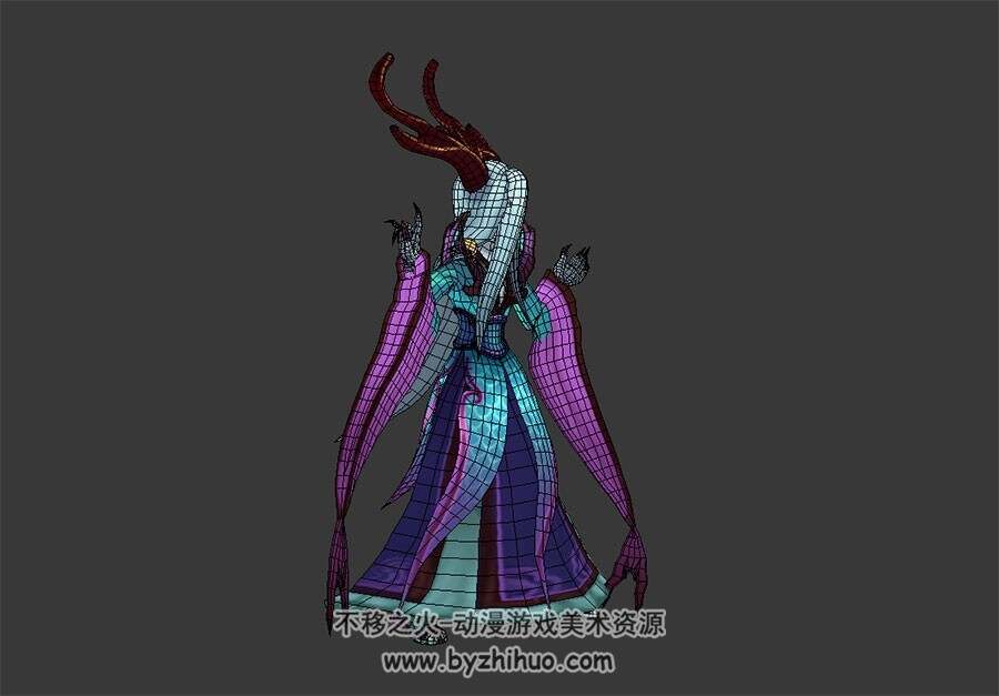 卡通风龙族神仙 3D模型 有绑定和动作