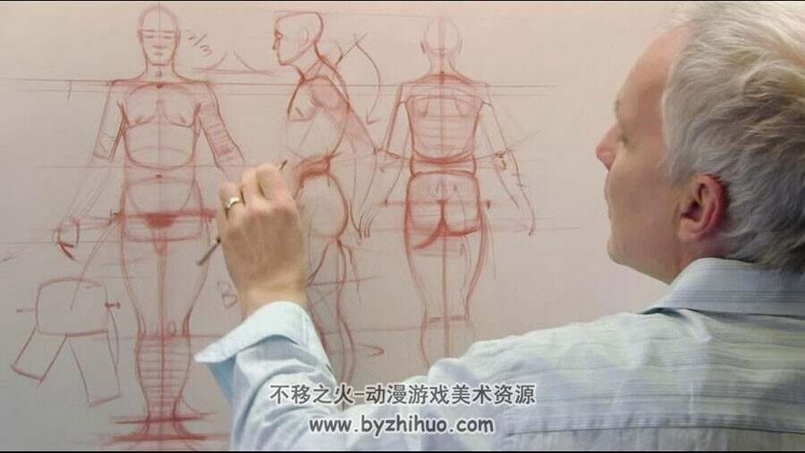外国男女人体结构讲解教学视频 有中文字幕