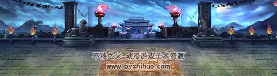 整理横版游戏场景背景素材分享 1379P