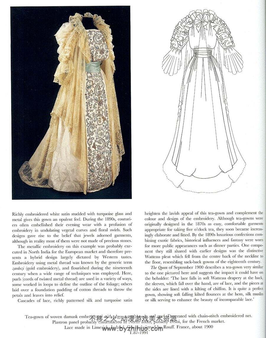 19世纪礼服设计细节 Fashion in Detail 素材分享 107P