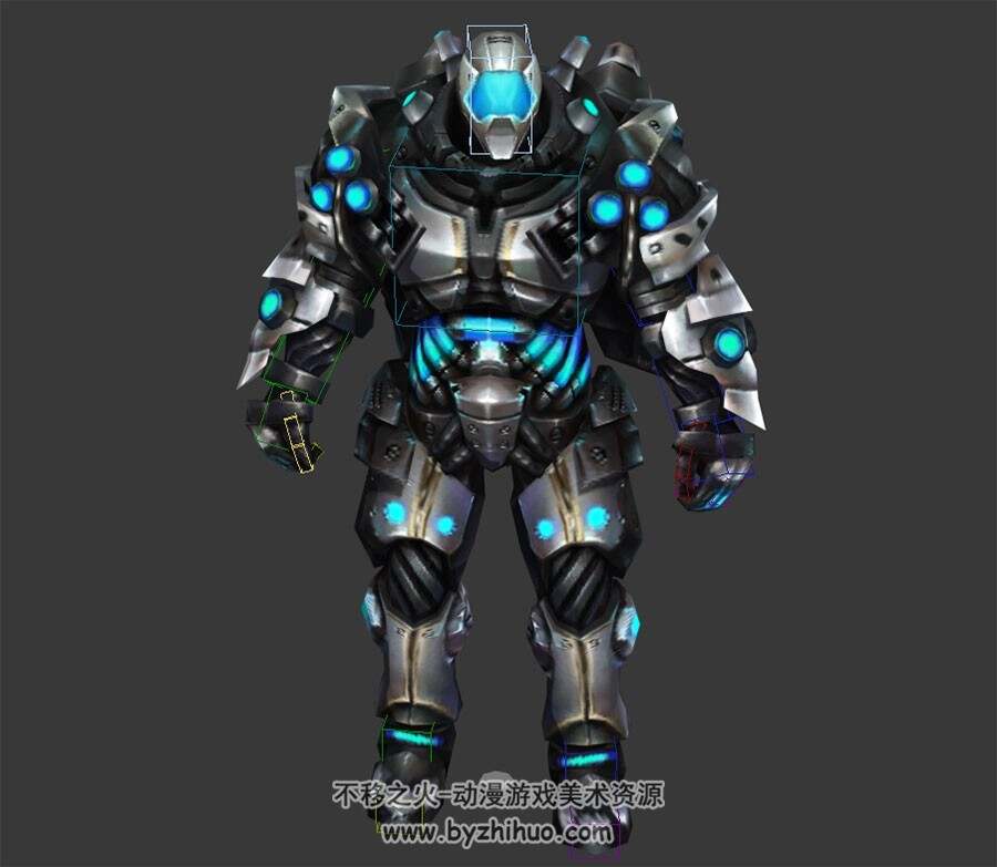 次世代 科幻机械机甲 含攻击受击等动作 Max模型
